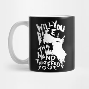 The Hand That Feeds - Illustrated Lyrics - Inverted Mug